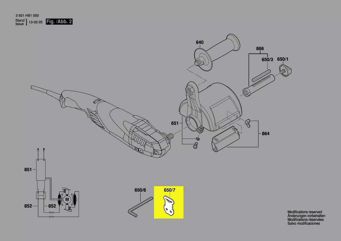 Sytème de fixation pour clé de serrage réf. 3 602 311 050 Bosch